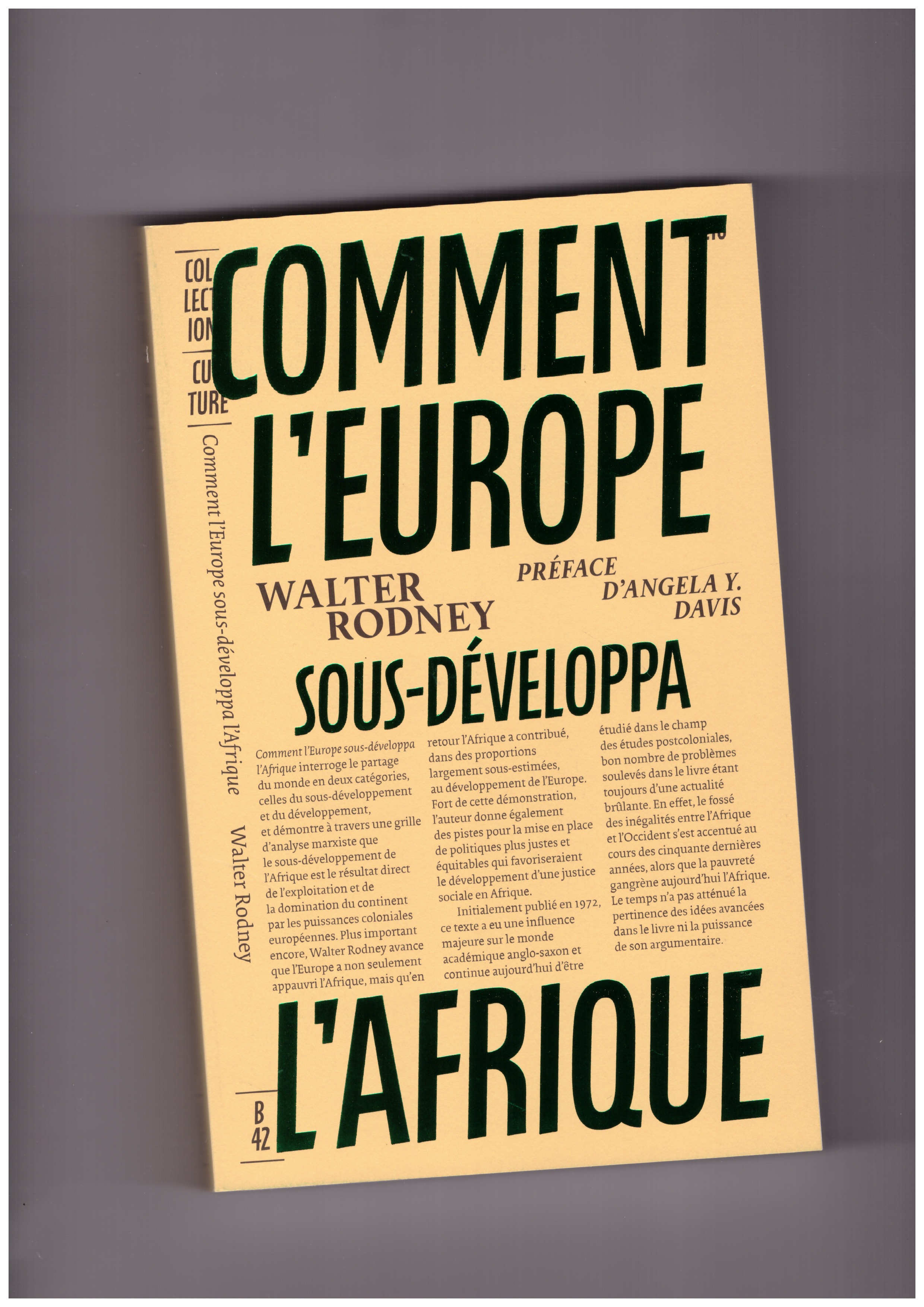 RODNEY, Walter - Comment l’Europe sous-développa l’Afrique